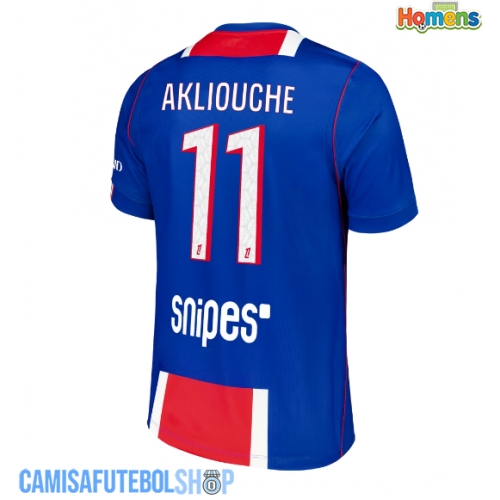 Camisa de time de futebol Paris Saint-Germain Maghnes Akliouche #11 Replicas 1º Equipamento 2026-27 Manga Curta